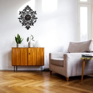 Wall Clock Wooden royal  design - Image 3