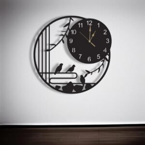 Wall Clock 3D Wooden  Design - Image 3
