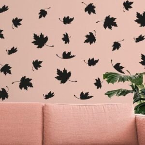 55 pcs maple leaf wall sticker - Image 4