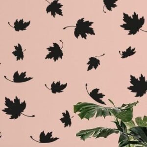 55 pcs maple leaf wall sticker - Image 3