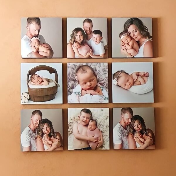 customize photo tiles frame - 8x8 inch size stickable