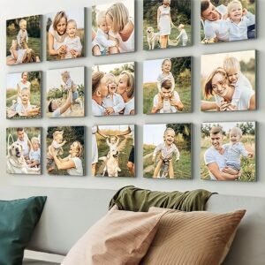 customize photo tiles frame - 8x8 inch size stickable - Image 3