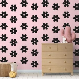 flower face wall sticker - Image 3