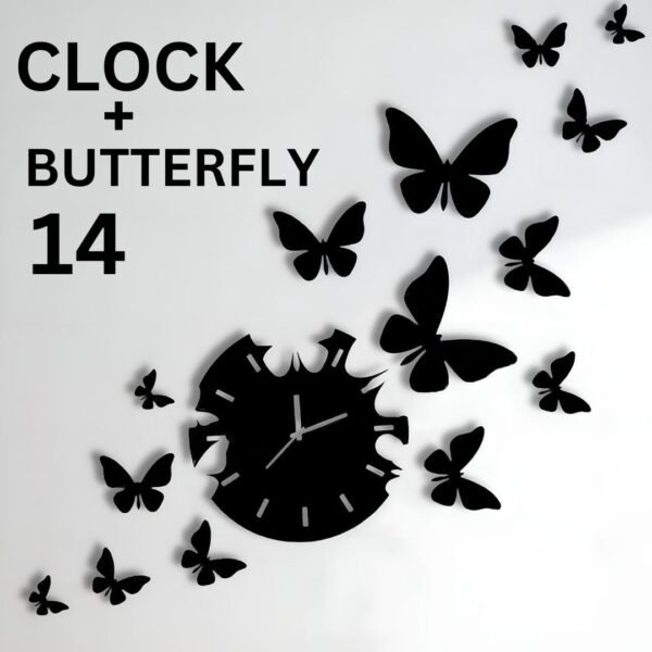 14 Butterfly Wall Clock