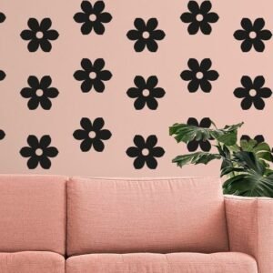 flower face wall sticker - Image 2